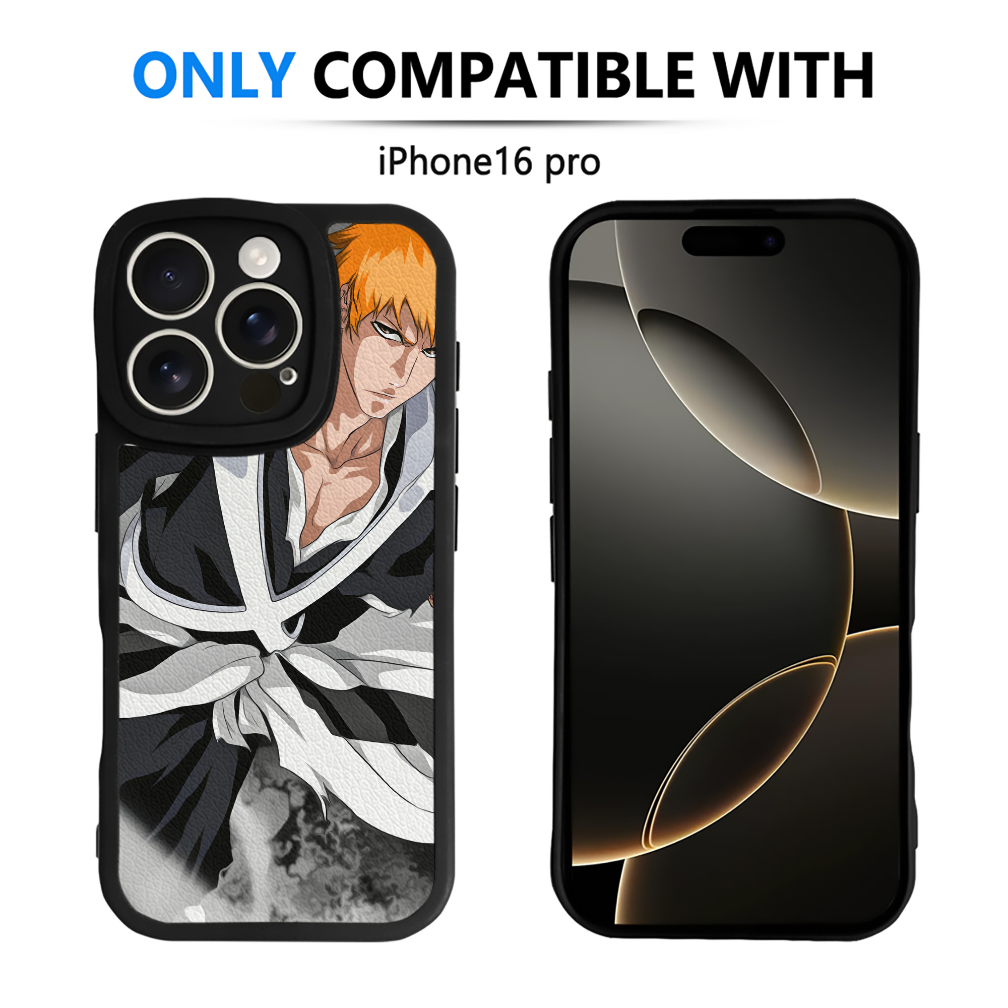 （画像用） ブリーチ BLEACH 【iPhone 16シリーズ対応】シリコンスマホケース（レザー調） 材質：シリコン